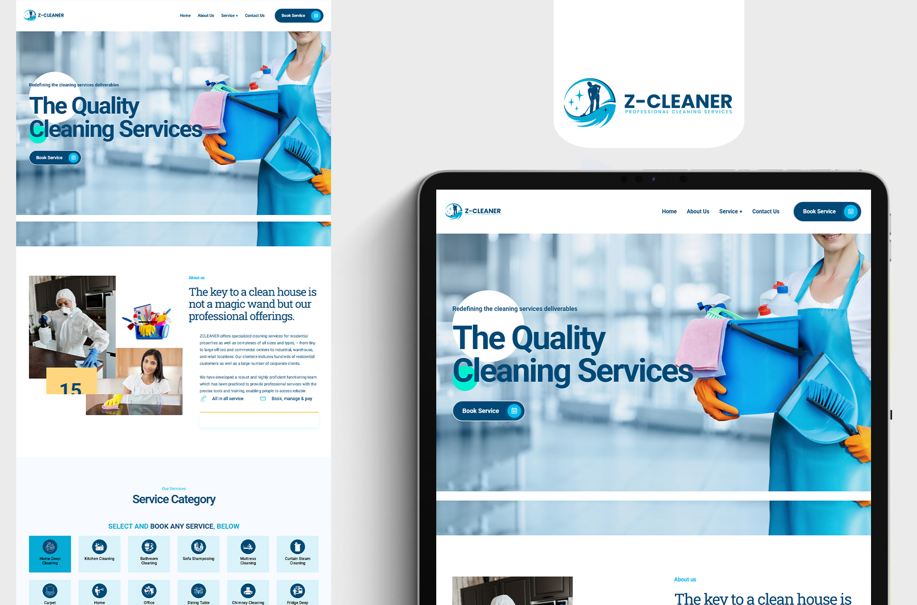 Website Design for z cleans