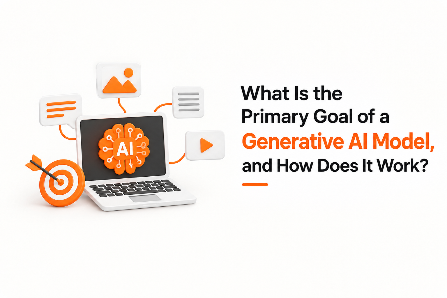 What is the primary goal of a generative ai model image